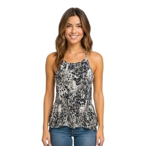 Volcom Monochrome Floral Pattern Top